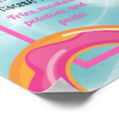 プールフロティアパーティー1st誕生日マイルストーンポスター ポスター (角)