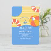 プールフロート招待状 招待状 (スタンド正面)