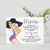 プールブライダルシャワーでパーティーを実行する前 招待状 (スタンド正面)