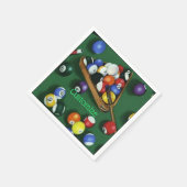プールブレイクビリヤードテーマナプキンス スタンダードカクテルナプキン (角)