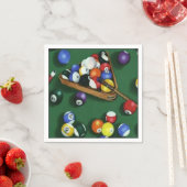 プールブレイクビリヤードテーマナプキンス スタンダードカクテルナプキン (インサイチュ)