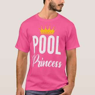 プールプリンセスプールビリヤードプリンセス Tシャツ