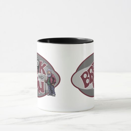 プールプレイヤーのブレイク走と マグカップ (中央)