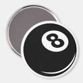 プールプレイヤー用ブラック8ボール冷蔵庫用マグネット マグネット (正面/裏面)