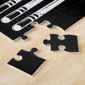 プールプレイヤー米国国旗 ジグソーパズル (側面)