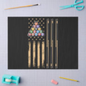 プールプレイヤー米国国旗 薄葉紙 (クラフト)