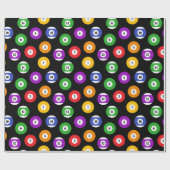 プールプレイヤー8ボールビリヤードのボールパターン ラッピングペーパー (フラット)