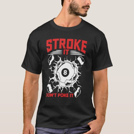 プールプレイヤーIビヤール8ボール Tシャツ (正面)