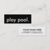 プールプレーヤー スキニー名刺 (正面/裏面)