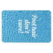 プールヘアは気におもしろいスイミングプール引用文 マグネット (横)