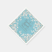 プールベビーシャワーデコバービーズブレスリースフローラ スタンダードカクテルナプキン (角)