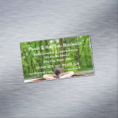 プールホットタブサウナ建築修理サービスバス マグネット名刺 (インサイチュ)