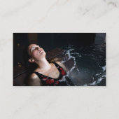 プールホットタブサウナ建築修理サービスバス 名刺 (裏面)