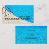 プールホットタブジャグジーの設置修理 名刺 (正面/裏面)