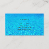 プールホットタブジャグジーの設置修理 名刺 (裏面)