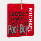 プールボーイエクストラノーネアカスタム セラミックオーナメント (右)