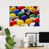 プールボールで ポスター (ホームオフィス)