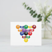 プールボールのラック ポストカード (スタンド正面)