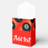 プールボールの赤いパターン フェイバーボックス (オープン)