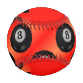 プールボールの赤いパターン 野球ボール (裏面)