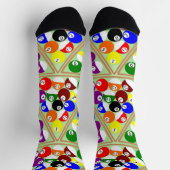 プールボールデザイン ソックス (上部)