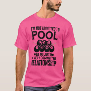 プールボールプレイヤースヌークアービリヤード引用文デザイン Tシャツ