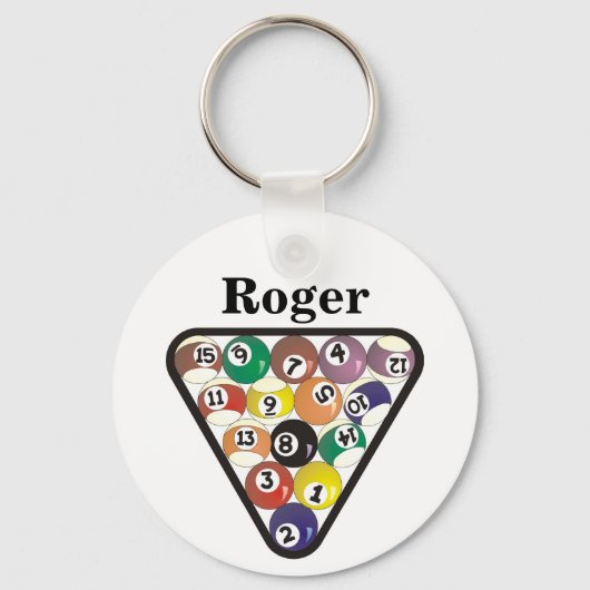 プールボールラック キーホルダー (正面)