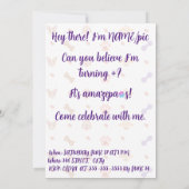 プールポーティ誕生日招待状 招待状 (裏面)