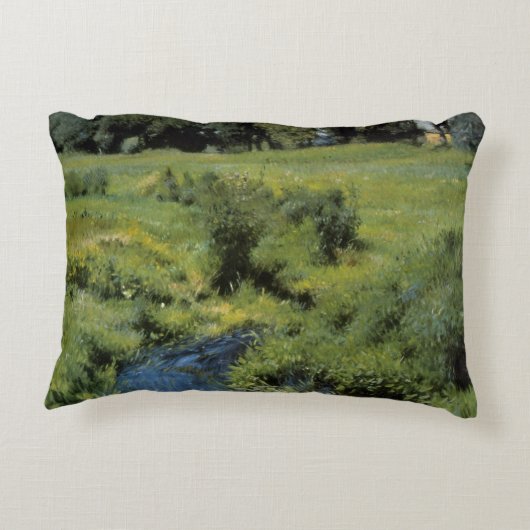 プールメドフィールドバイデニス・ミラー・バンカー、ヴィンテージ・アート アクセントクッション (裏面)