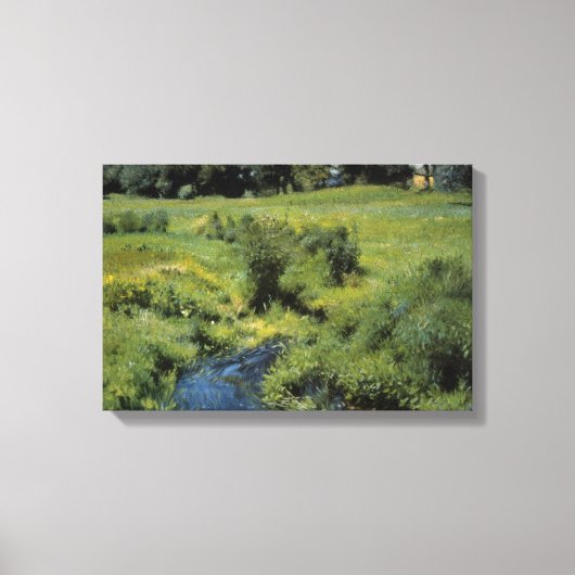 プールメドフィールドバイデニス・ミラー・バンカー、ヴィンテージ・アート キャンバスプリント (正面)