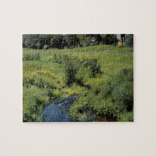 プールメドフィールドバイデニス・ミラー・バンカー、ヴィンテージ・アート ジグソーパズル (横)