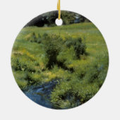 プールメドフィールドバイデニス・ミラー・バンカー、ヴィンテージ・アート セラミックオーナメント (裏面)