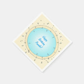 プールモダンスプラッシュパーソナライズされた誕生日ナプキンス スタンダードカクテルナプキン (角)