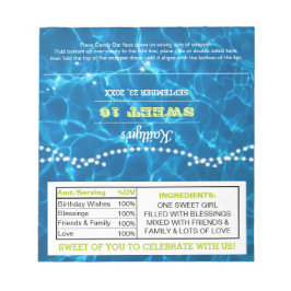 プールライトライム誕生日フイーグキャンディーラッパー ノートパッド