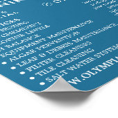 プールラダー、スイミングプールクリーニン広告グ ポスター (角)