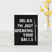 プールリラックス選手のビリヤードを破るだけだ カード (黄色い花)