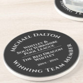 プールリーグトロフィスサンドストーンコースター コースター