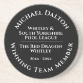 プールリーグトロフィスサンドストーンコースター コースター (正面)