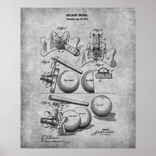 プールルームデコールプリント14ビリヤードのポスター ポスター (正面)