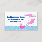 プール会社の水とフローティ 名刺 (正面)
