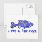 プール内のおしっこ ポストカード (正面/裏面)