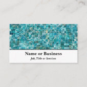 プール内のタイリング 名刺 (正面)