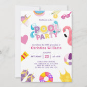 プール卒業パーティサマーグラード 招待状 (正面)