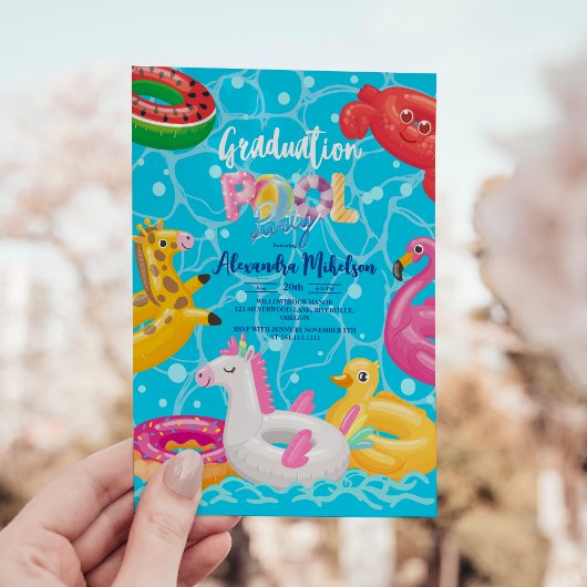 プール卒業パーティサマーグラード 招待状