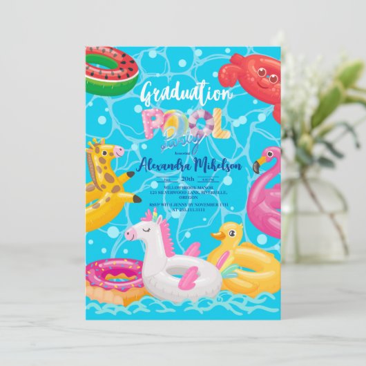 プール卒業パーティサマーグラード 招待状 (スタンド正面)