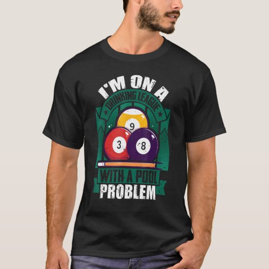 プール問題で飲み会に行ってる Tシャツ (正面)