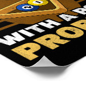 プール問題のビリヤで飲み会に参加している ポスター (角)