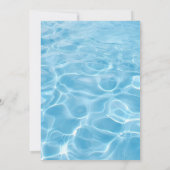 プール夏のネオンビーブスバースデーパーティー 招待状 (裏面)