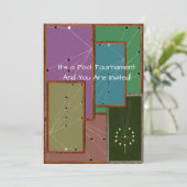 プール大会ビリヤード競技プール表 招待状 (スタンド正面)