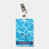 プール技術者の名前バッジ | プールサービス会社 バッジ (クリップ付き裏面)